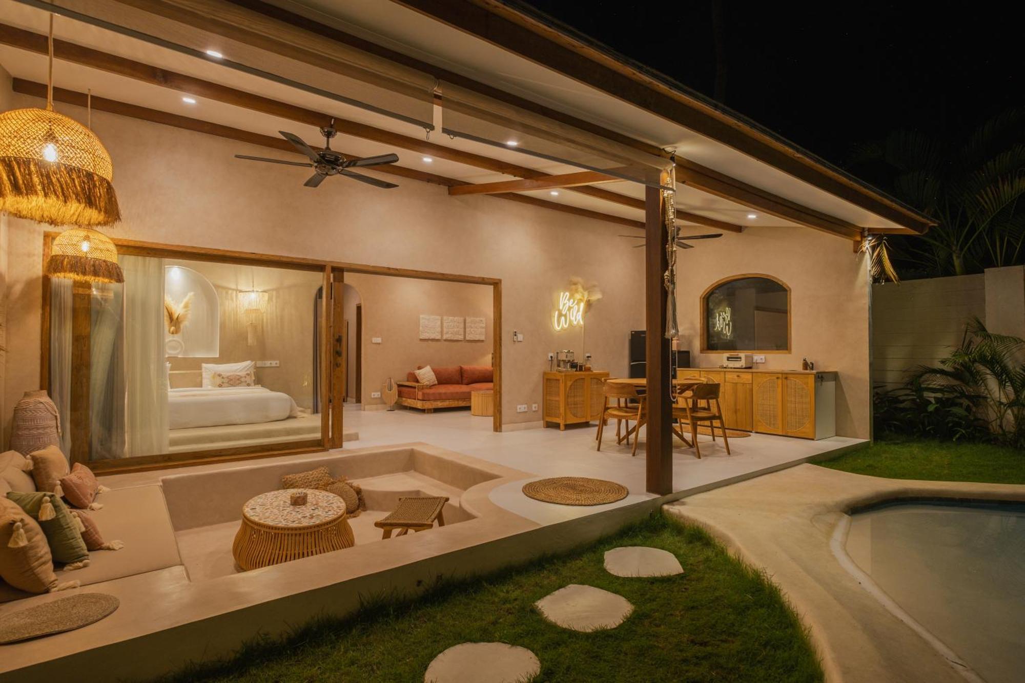 Gili Boho Villas - Aesthetic Private Pool Villas กีลีตราวางัน ภายนอก รูปภาพ