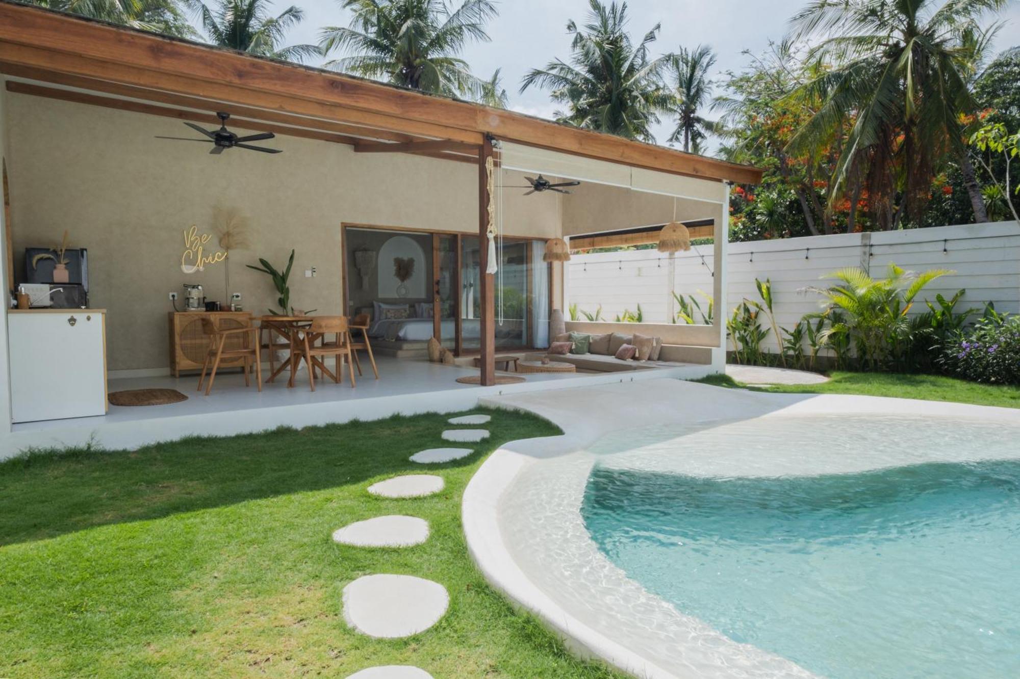 Gili Boho Villas - Aesthetic Private Pool Villas กีลีตราวางัน ภายนอก รูปภาพ