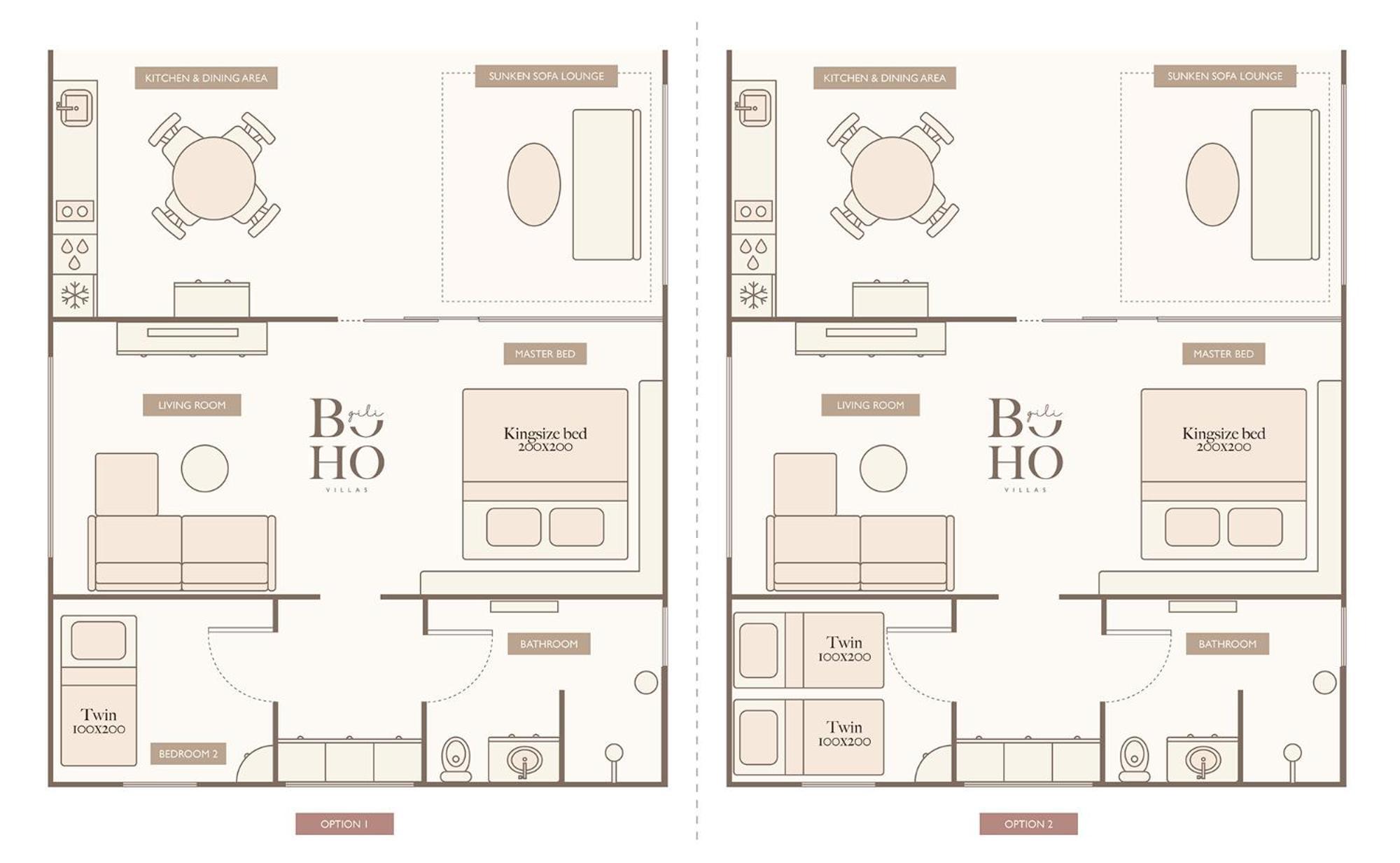 Gili Boho Villas - Aesthetic Private Pool Villas กีลีตราวางัน ภายนอก รูปภาพ
